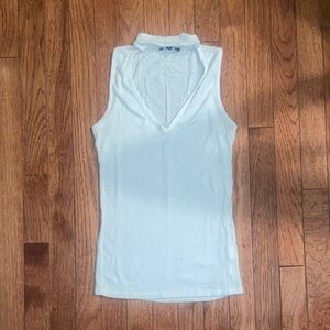 Ambiance White V-Neck Tank Top
